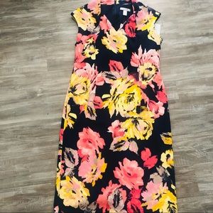 London Times size 14. Yellow/Coral w other colors.